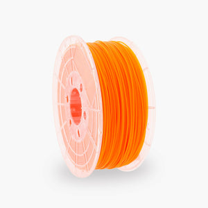 Fluor Orange PLA 3D Printer Filament with a diameter of 1.75mm on a 1KG Spool.