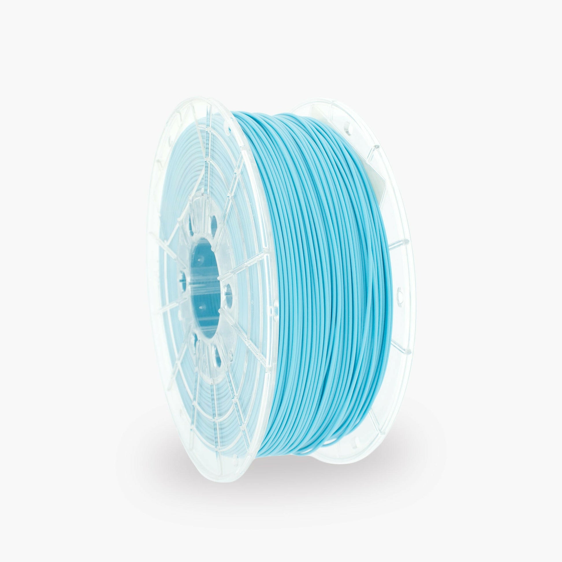 Light Blue PLA 3D Printer Filament with a diameter of 1.75mm on a 1KG Spool.