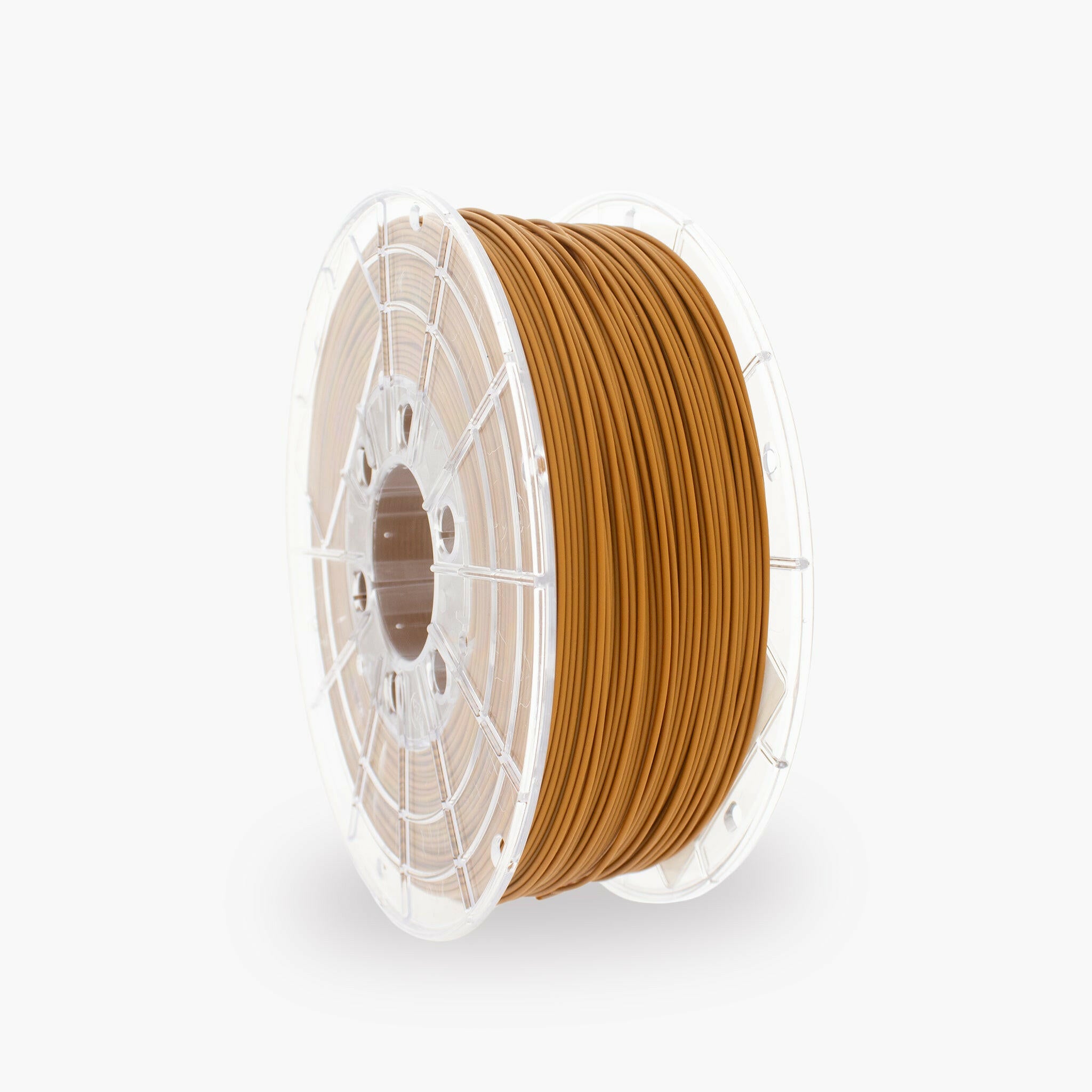 Ocher Brown PLA 3D Printer Filament with a diameter of 1.75mm on a 1KG Spool.