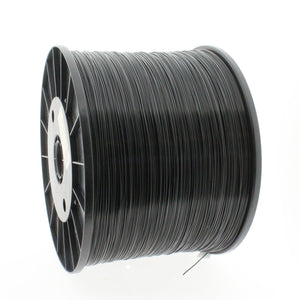 Traffic Black PLA 3D Printer Filament with a diameter of 1.75mm on a 10KG Spool.