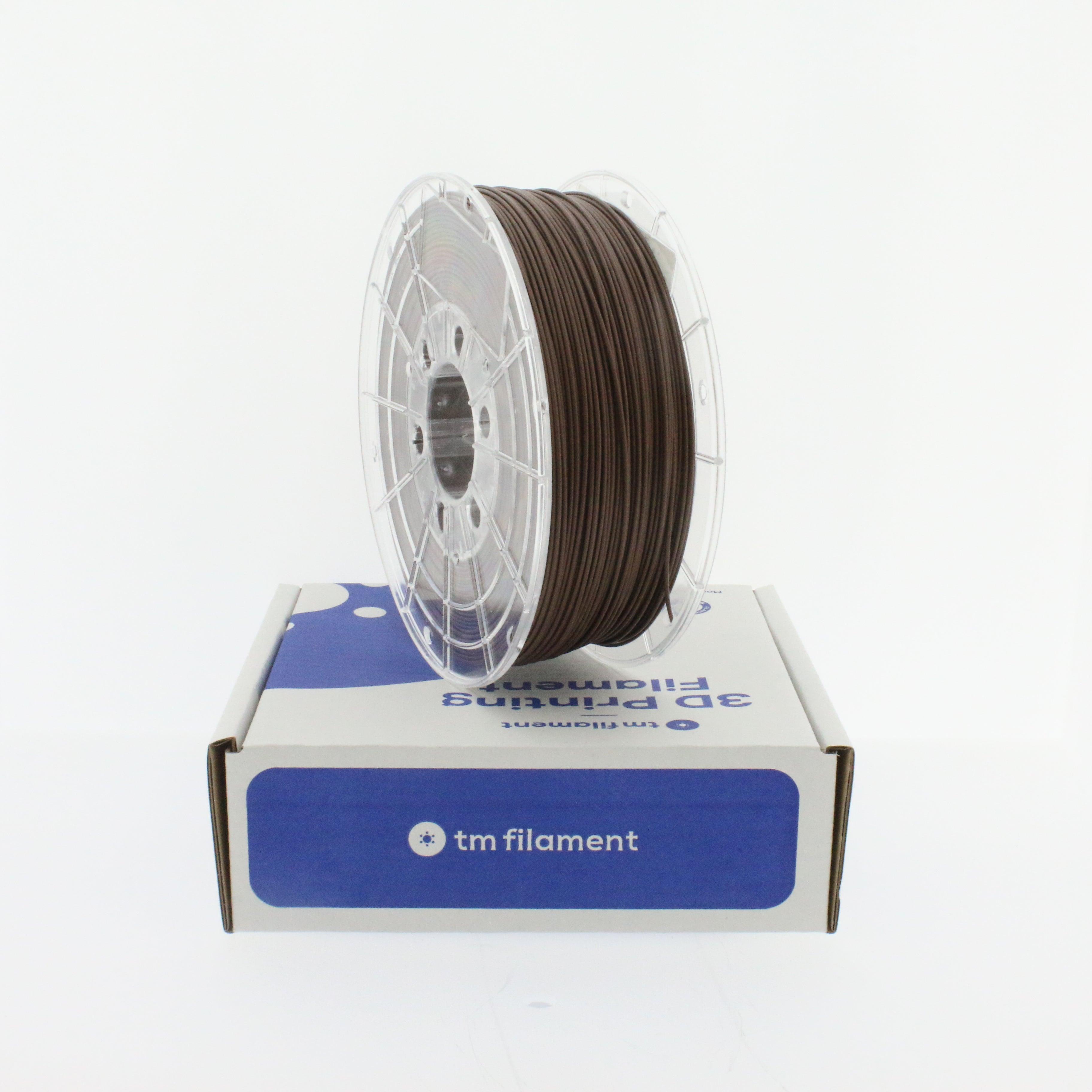TMPremium-PLA MATT CHOCOLATE BROWN 1.75mm/2.85mm 1KG - Tm3dFilament
