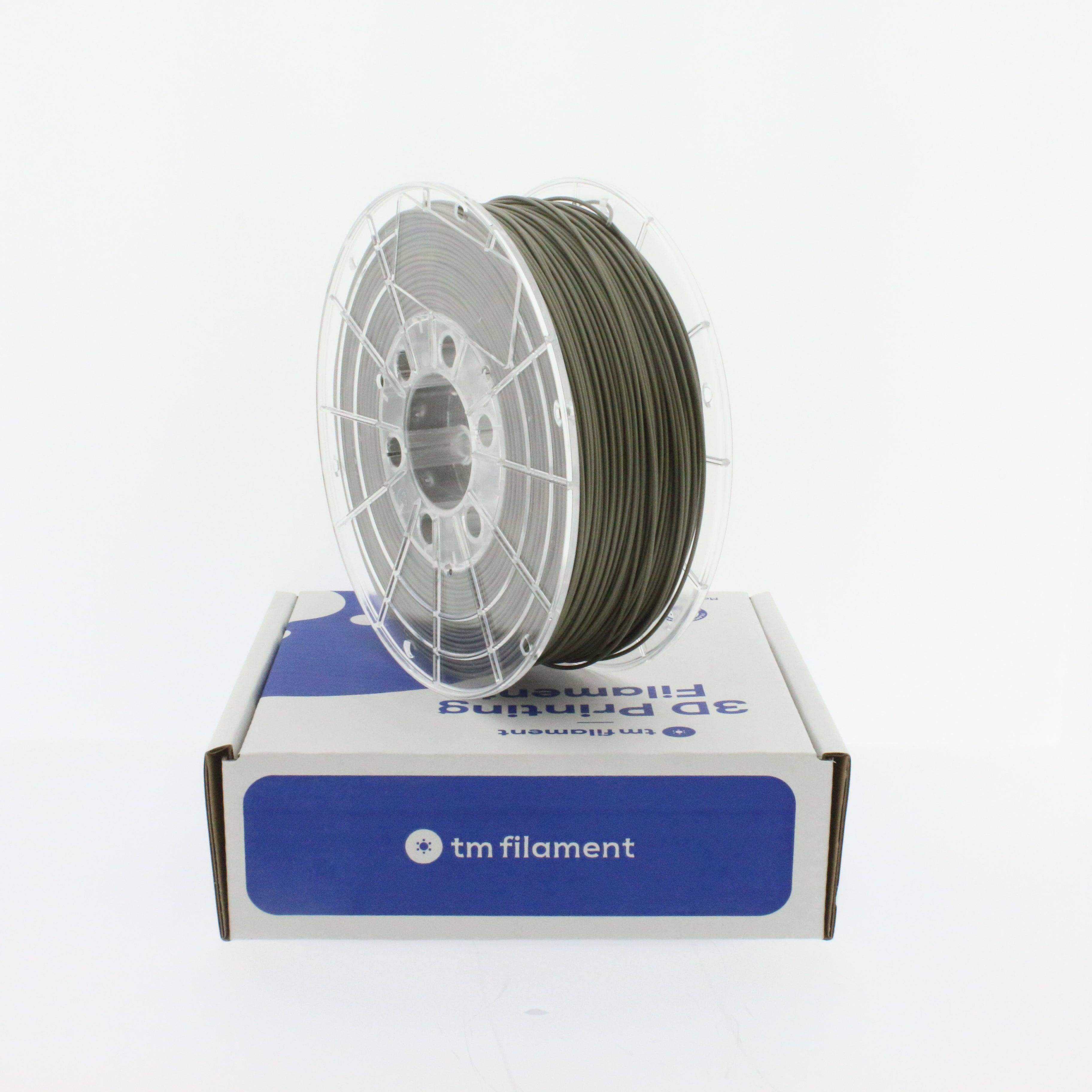 TMPremium-PLA MATT GREY OLIVE 1.75mm/2.85mm 1KG - Tm3dFilament